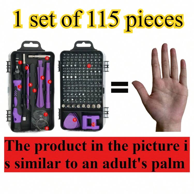 46pcs 1/4" Wrench Socket And Ratchet Wrench Set, With Metric Sockets And Extension Bars, For Automotive Repair And Home Use, Including Storage Box - Multicolor - View 9