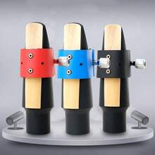 皮革萨克斯风固定夹，适用于中音、次中音、高音萨克斯风，可作束箍使用，礼品装 - 彩色 - 查看 3