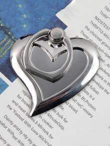 心形镜面指环手机支架，电镀金属指环手机支架，通用型 - 彩色 - 查看 7