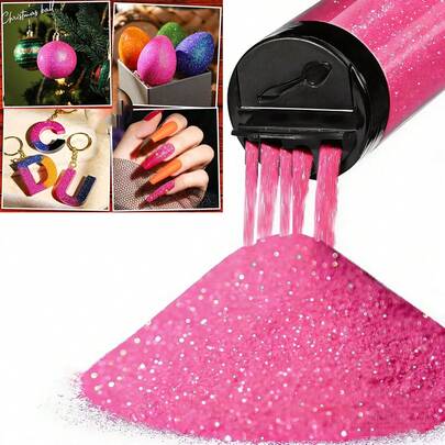 120ml Multi-Color Ultra-Fine Metallic Resin Glitter Powder, PET Sheet Decor Nail Art Glitter Powder Craft Sequins