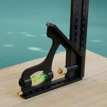 Multifunctional Combination Ruler 150/200/250mm, Angle Ruler Protractor, Level Aligner, Inclinometer, Woodworking Tools B9CJ - 200MM - View 5