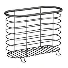 MetroDecor mDesign periódico y revistero para baño Oficina Entrada Negro Mate - Negro mate - Ver 5