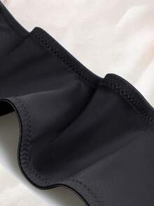 Strapless Front Closure Invisible Strap Camisole Seamless Supportive Bra, Sexy Cropped Top, Women's Lingerie, Summer Outfit, Suitable For Wedding & Intimate Occasions - Black - View 9