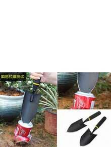 Manganese Steel Garden Trowel, Beachcombing, Planting Flowers Tool, Iron Shovel, Rake, Gardening Essential, Outdoor - All-steel Bladed Hand Shovel - View 6