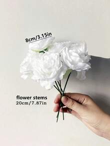 1件1.8米人造牡丹藤蔓花环，仿真牡丹和玫瑰，人造植物藤蔓花环，适用于家居装饰、仿真植物、春季装饰、房间装饰、桌面装饰、花园装饰、房间装饰、礼物、母亲节装饰、场景布置、厨房装饰、婚礼装饰、卧室装饰配件 - 香檳色 - 查看 7