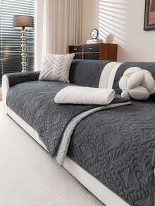 1 buah Sarung Sofa Tahan Air, Bernapas & Lembut, Dapat Dicuci dengan Mesin, Ramah Hewan Peliharaan, Tahan Lama, Cocok untuk Sandaran Tangan dan Sandaran Punggung Sofa 1/2/3/4 Dudukan, Dekorasi Musiman & Perlindungan Furnitur - Dark Grey - View 4
