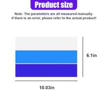 10 Inch Classic Retro Tri-Color Stripe Decal Sticker Waterproof Self-Adhesive Car Stripe Sticker For Grille Fenders Hood Bumper Side Mirror Dashboard Exterior Accessories Blue - Ideal For Customizing Vehicle Exteriors With Durable Weather-Resistant Retro Design For Automotive Decoration And Personalization - Blue - 查看 2