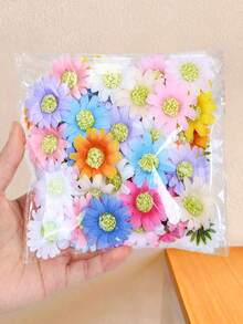 10/20pcs/Set Colorful Spring Flower Hair Clips Combination, Multiple Vibrant Colors, Floral Design, Energetic And Cute - Suitable For Women, Whether For Commuting, Parties Or Outings, Easily Add A Cute And Energetic Vibe - Multicolor - View 4