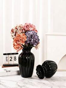 復古風格優雅樹脂花瓶，可用於客廳花瓶、現代乾燥花架裝飾或擺放在餐桌上，可插鮮花或人造花，是咖啡桌、書桌與客廳的理想裝飾品 - 1PC - 查看 5