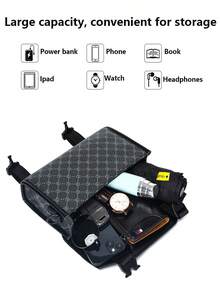 男士商务邮差包，休闲信封式单肩包，简约复古斜挎包 - 彩色 - 查看 8