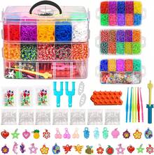 15000Pcs Kit Box+ Rubber Loom Bands Mult-Color Make Woven Bracelet DIY - Multicolor - View 6