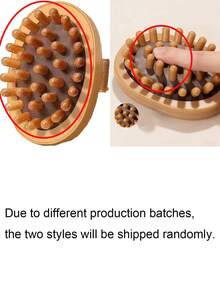 Anti-Cellulite Wooden Essential Oil SPA Cushion Massage Comb Scalp Massage Brush Body Massager Fitness Accessories - Multicolor - View 9