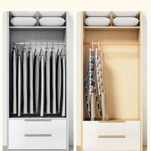 Kit Of 4/2/3/1 Hangers With 7 Compartments For Pants, Towels, Scarves, Clothes Organizer, Reinforced Stainless Steel, Durable - trắng - Xem 3