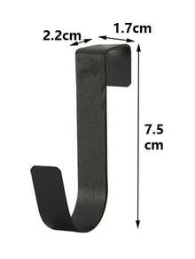 5pcs Metal Hooks, Simple Over-The-Door Hooks, Desk Drawer Shelf Cabinet Door Hanging Hooks, Rotatable And Compatible With Doors And Cabinet Doors. Cabinet Door Back Hanging Rack Without Drilling. Home & Living Supplies, Convenient And Practical, Storage & Organization Products, Convenient And Practical - Multicolor - View 8