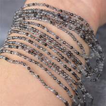 2/3/4mm Natural Stone Amethyst Tiger Eye Lapis Lazuli Beads Inlaid With Bright Pearl Jewelry Making DIY Necklace Bracelet Jewelry - Multicolor - View 12