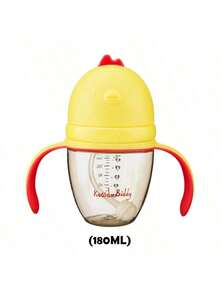 1个PPSU材质宽口婴儿奶瓶，易握手柄，360°重力球吸管，硅胶奶嘴，耐热防胀气奶瓶，适合0个月以上宝宝，容量180毫升/280毫升 - 彩色 - 查看 6