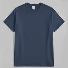 Women's Summer New Simple Cute Marine Life Print Casual Vacation Style Loose Versatile Round Neck White Short-Sleeved T-Shirt Fashionable Daily Tops Suitable For Daily Vacation Wear. Graphic Tees Women Pink Top-Unisex Comfortable Vintage Street Style Loose-Fit Washed T-Shirt - 藏蓝色 - 查看 15