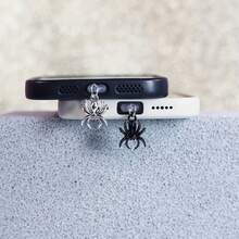 Cartoon Spider Charm Dust Plug, Suitable For IOS Lightning And Type-C Decorative Pendant - Multicolor - View 1