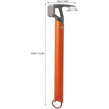 Schwerer Camping Krallenhammer, Zeltheringe-Hammer aus rostfreiem Stahl mit Ochsenhorn-Kopf, Multifunktions-Bau- und Camping-Hammer für Wandern, Rucksackreisen, Gartenpflege (Orange) - Orange - Übersicht 3