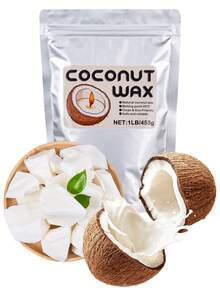 1lb Premium Coconut Wax, DIY Handmade Scented Candle Making Supplies Pure White Coconut Wax - Wax - View 1