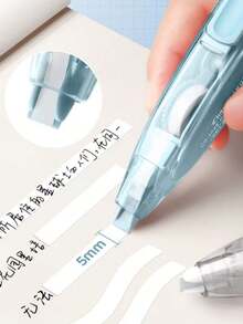 4/3/1 Button Correction Tape, Pen-Style Button Correction Tape, Small Correction Tape, Refillable, High Capacity, Fashionable Design, Suitable For Back To School Season - Type a - View 4