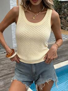 Camiseta de tirantes versátil para uso diario, de verano - blanco lechoso - Ver 1