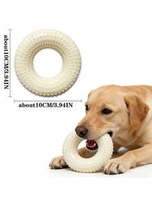 Đồ chơi hình bánh donut bằng chất liệu TPR có tiếng kêu nhỏ, chống cắn phá, tự chơi cho chó nhỏ đến trung bình. - Nhiều màu - Xem 2