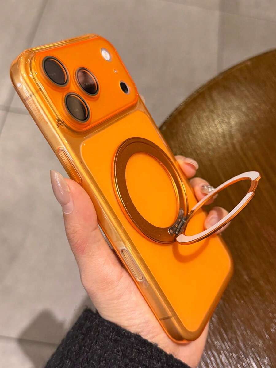 Minimalist Ice Feel Matte Transparent 360 Magnetic Bracket Holder Case Compatible With IPhone 17 Pro 17 16 Pro Max 16 Pro 16 15 Pro Max 15 Pro Max 15 Pro 15 14 Pro Max 14 Pro 14 13 Pro Max 13 Pro 13 12 Pro Max 12 Pro 12 11 Clear Camera Lens Protector Shockproof Cover