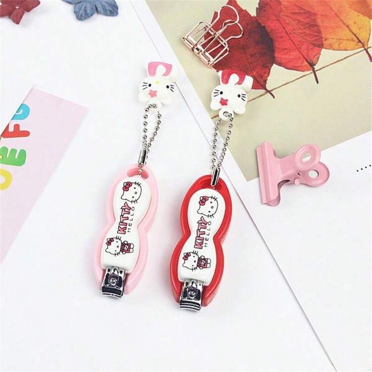 SANRIO 1/Cute Cartoon Design Stainless Steel Nail Clipper - Suitable For Nail And Foot Care, Odorless, Nail Tools | Fun Accessories | Durable Nail Clippers, Nail Care Essentials, Birthday Gifts, Valentine's Day, Weddings, Travel Accessories - Cartoon - View 4