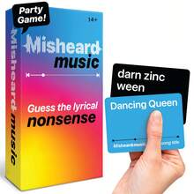 Silly Misheard Lyrics Game 500 Song Riddles Adult Teen Kids Party Game Night Family Social Activity Card Game - Hiểu lầm về âm nhạc - Xem 3