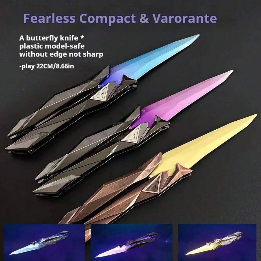 30cm Valorant Model, Foldable Toy Gift, Valorant Weapon Model Visual Version, Vanguard Contract Singularity Butterfly Island Valorant Peripheral Model