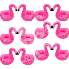 12 Inflatable Flamingo Cup Holders For Pool Parties And Beach Events - Hot Pink - View 11