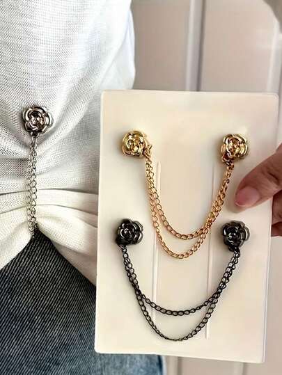 Áo thun in hoa trà thời trang mùa hè, 1 chiếc, cổ tay áo và thiết kế cúc điều chỉnh để tránh gấu áo và tay áo quá dài, vừa vặn tùy chỉnh. Bao gồm tay ngắn, khóa cài thanh lịch và thiết kế bền chắc. Ống quần đã được rút ngắn. Sử dụng kỹ thuật kẹp để cố định cúc ống quần, và thiết bị co từ tính để cố định ống quần dài mà không cần may.