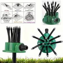 360° Auto Garden Sprinkler, Multi-Nozzle Garden Watering System With Adjustable Sprinkler Heads, Efficient Irrigation Tool, Water-Saving Design, Suitable For Yard And Lawn - Multi-head Sprinkler - View 4