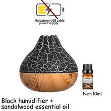 1 pieza Difusor de aroma eléctrico para el hogar, humidificador de dormitorio con luz nocturna, difusor de aromaterapia de niebla fría ultrasónica, adecuado para el hogar, dormitorio, yoga, oficina, Navidad y otras ocasiones - humidificador volcán - Ver 19