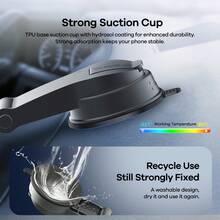 REMAX 通用车载手机支架，仪表盘安装式，多角度可调，适用于 4-7 英寸手机，兼容 iPhone 和安卓系统，车载配件，驾驶必备 - XK157 - 查看 7