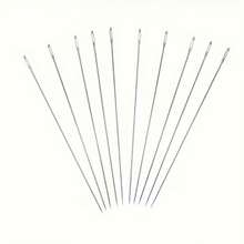 10 chiếc kim xâu hạt siêu mảnh, kim may kim loại dùng để làm trang sức và đồ thủ công DIY (có ống đựng) - Xem 10