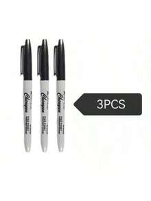 12 Fine Tipped Permanent Waterproof Black Markers, Perfect For School Supplies, Offices, And Gift Packaging | Fashionable Design, Measurement Analysis, Marking And Recording, Suitable For Painting And Poster Making, Student Gifts, And Back To School - Marker - View 14