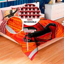 PROVIDENCIA Disney Spider Man Jump Double Quilt - Red - View 4