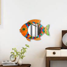 OUTANA 4pcs Wooden Animal Frame Acrylic Decorative Mirror, Easy Installation & Cleaning, Suitable For Living Room, Bedroom, Clothing Store, Hotel, Rental House - 008 - View 2