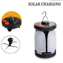 1个户外照明LED树叶露营灯悬挂式应急太阳能USB充电帐篷露营灯钓鱼旅行灯 - 款式A - 查看 10