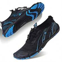 Water Shoes For Men Barefoot Quick-Dry Aqua Sock Outdoor Athletic Sport Shoes For Kayaking, Boating, Hiking, Surfing, Walking - blackBlue - 查看 1