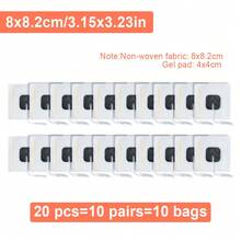 Miếng dán điện cực TENS, miếng dán EMS tự dính dùng cho máy kích thích cơ điện EMS, máy mát-xa, đầu nối chân 2.0mm, dây dẫn, vải không dệt, miếng vá thay thế. - trắng - Xem 27