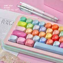 Cute Bear Gummy Themed PBT Five-Side Dye-Sublimated Keycaps, Customized Mechanical Keyboard Caps - View 6