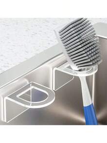1个多功能浴室梳子架壁挂式收纳盒，无需钻孔 - 無色 - 查看 14
