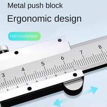 1pc High Precision Vernier Caliper, 0-6 Inch/0-150mm, Manual Sliding Measurement Tool, Accuracy 0.02mm/0.001 Inch, Durable Carbon Steel Structure, No Battery Required, Manual Operation For Precise Measurement, Engineering Caliper With Clear Scale Design - A - View 5