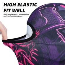 Fabulous Be Xtreme CS25-GT(81-90) 恶魔印花户外骑行面罩 - 彩色 - 查看 5