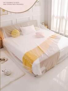Tấm phủ giường co giãn dùng một lần, chống bụi, cỡ lớn, bảo vệ đồ nội thất sofa, màng nhựa bảo vệ khi sửa chữa, màng chống bụi, thích hợp cho ký túc xá, phòng khách, sân vườn và văn phòng. - Xem 6