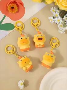 1/4个装优质水鼠毛绒钥匙扣，可爱背包挂件，情侣个性化钥匙圈，女士包包挂饰，汽车钥匙链，适合圣诞节、母亲节、新年、生日、返校季、派对礼物 - 多色2 - 查看 2