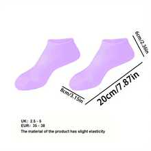 Moisturizing Foot Socks, Silicone Socks, Suitable For Women With Dry Cracked Feet, With Massage Function. - Hồng - Xem 8